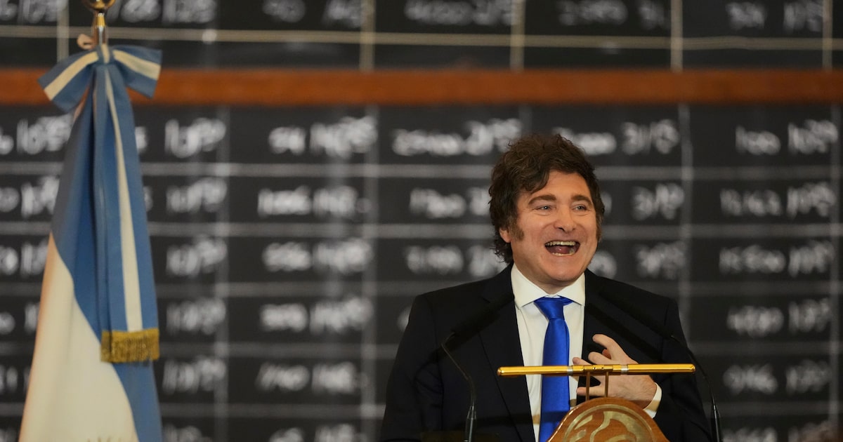 A nova classificação da Argentina pela Moody's reflete as reformas de Milei (Foto: Natacha Pisarenko/AP)