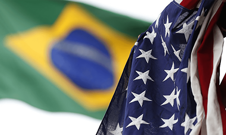 Bandeiras do Brasil e dos EUA (Foto: Embaixada dos Estados Unidos)
