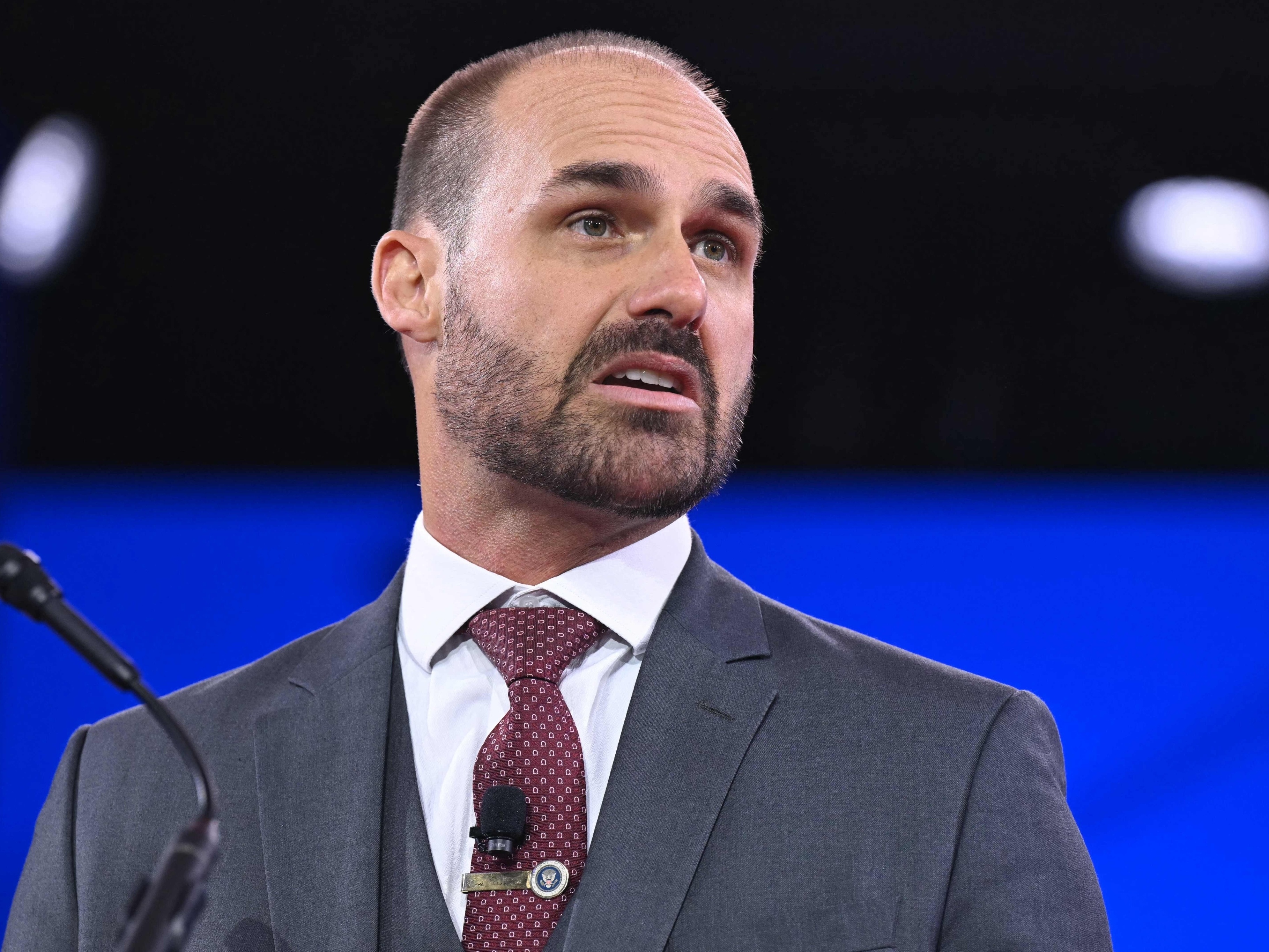 Eduardo Bolsonaro (Foto: Saul Loeb - 20.fev.2025/AFP)