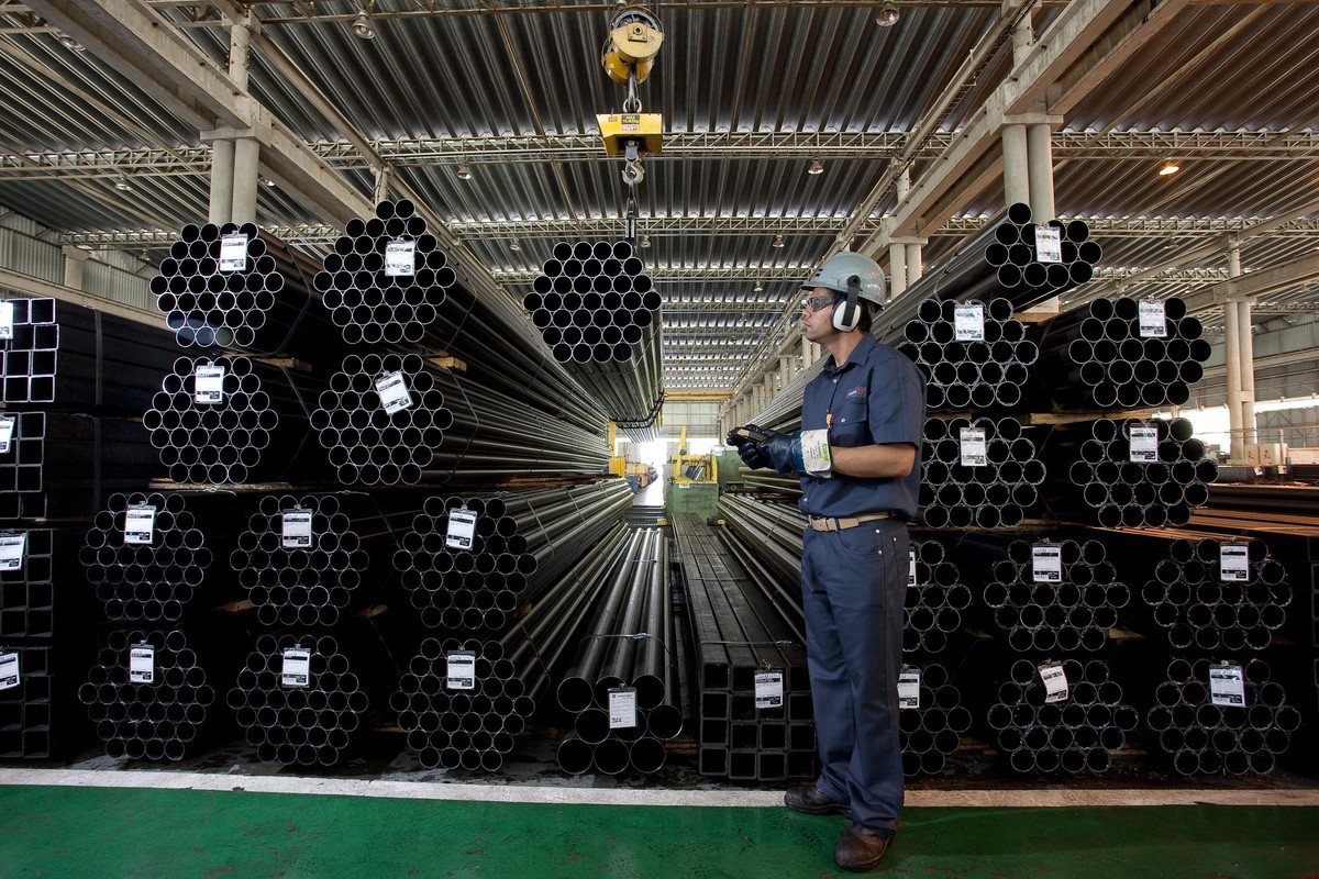 Indústria do aço no Brasil; desempenho econômico ajudou a melhorar posição em índice (Foto: Instituto Aço Brasil / Divulgação)