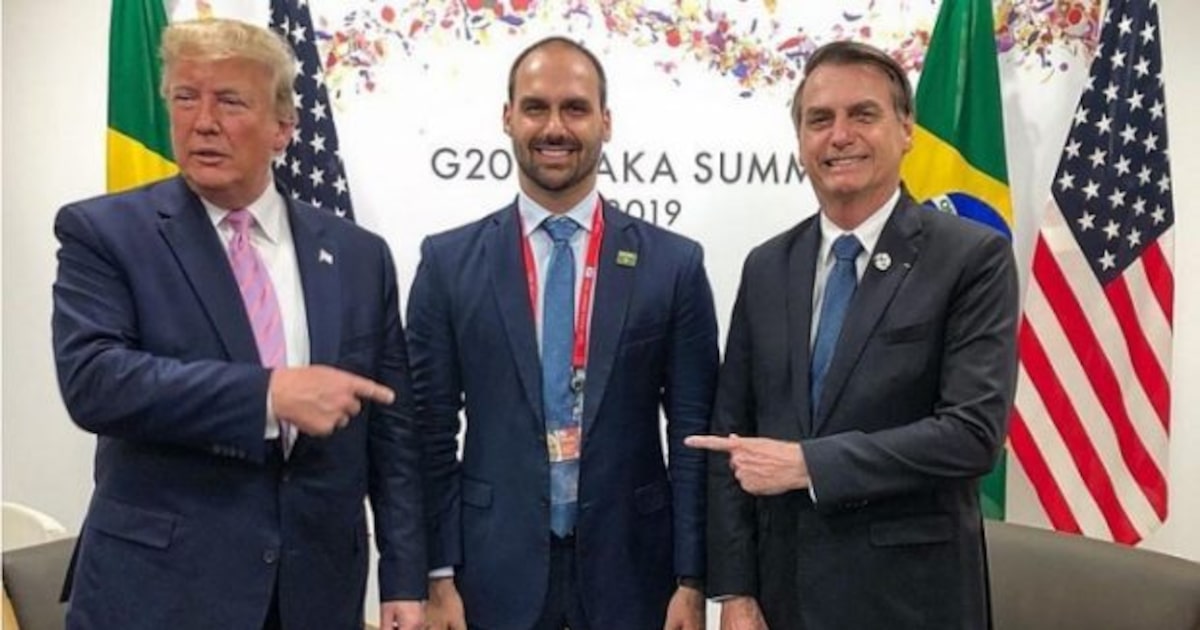 Família Bolsonaro se manifesta sobre defesa de Trump em meio a polêmica Foto: Reprodução