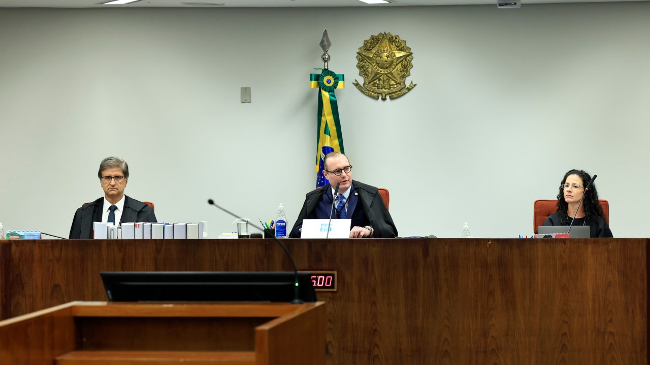 Julgamento da denúncia da PGR contra Jair Bolsonaro e outros sete acusados de tentativa de golpe (Foto: Antonio Augusto/STF)